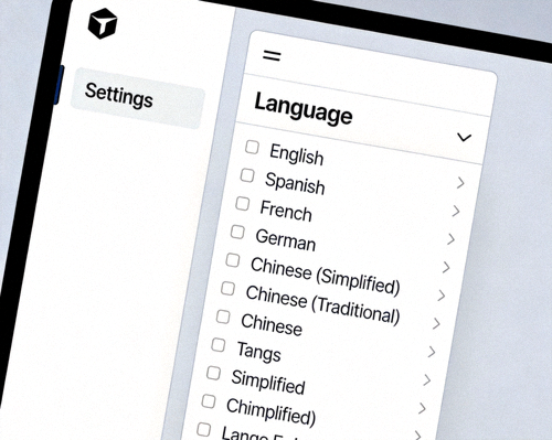 Telegram桌面版设置界面中Language语言选项的高清截图